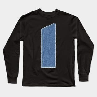 Number 1 Blue Denim Long Sleeve T-Shirt